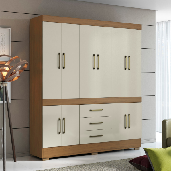 GUARDA ROUPA MÔNACO 10 PORTAS 03 GAVETAS